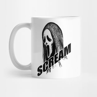 Scream VI  (Scream 6)  scary horror movie graphic design by ironpalette Mug